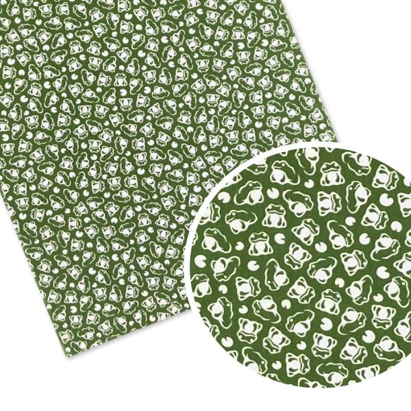 てぬぐい 小紋柄 かえる