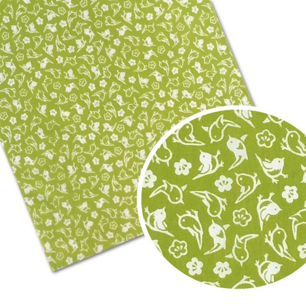 てぬぐい 小紋柄 梅うぐいす