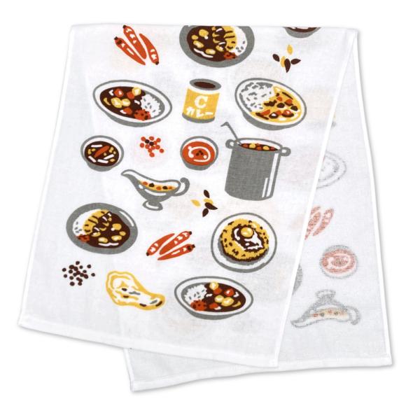 泉州産 フェイスタオル ガーゼ＆タオル cankeri カレー