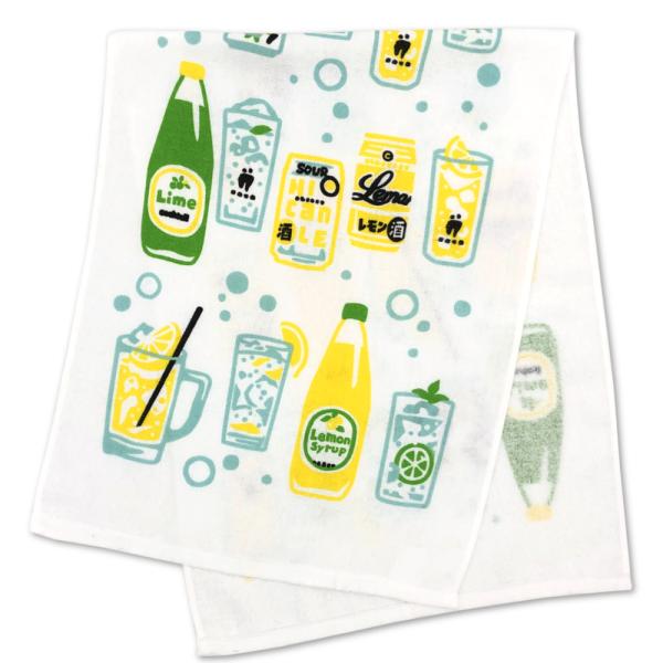 泉州産 フェイスタオル ガーゼ＆タオル cankeri チューハイ