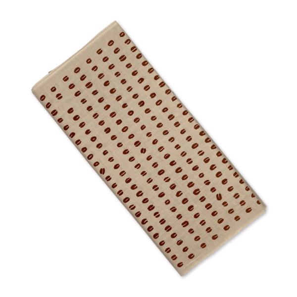 てぬぐい 反物（9m） お豆さん絞り 珈琲豆