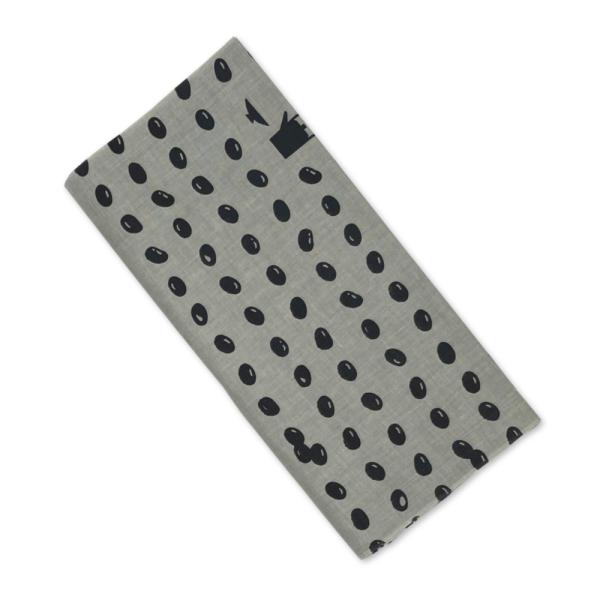 てぬぐい 反物（9m） お豆さん絞り 黒豆