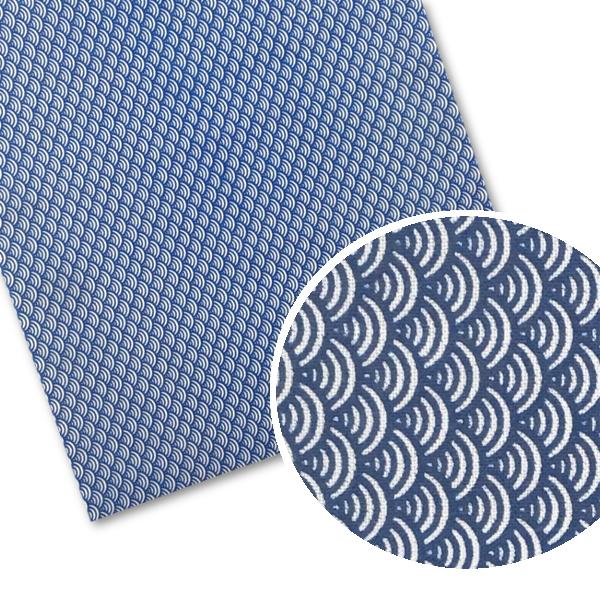 てぬぐい 小紋柄 青海波