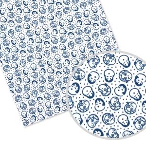 てぬぐい 小紋柄 おかめとひょっとこ｜にこにこタオル