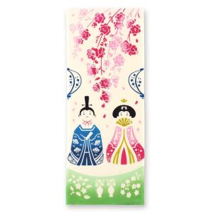注染 てぬぐい ひな祭り 花雛