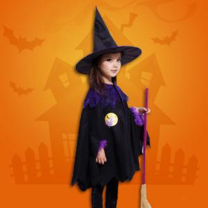 ハロウィン仮装 魔女 クリスマス キッズ用 コ...の詳細画像4