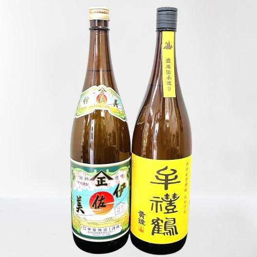 伊佐美(いさみ)　＆　牟禮鶴　黄鐘（おうしき）　芋・麦焼酎２本セット　1.8L