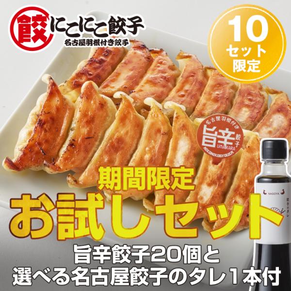 【期間限定10セット】 お試しセット・旨辛（20個入）＋ 選べる名古屋餃子のタレ1本付 冷凍餃子 ぎ...