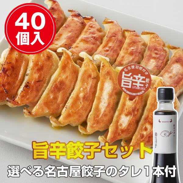 【名古屋餃子を満喫】 旨辛餃子（40個入）セット　冷凍餃子 ぎょうざ ギョーザ 送料無料 冷凍食品 ...