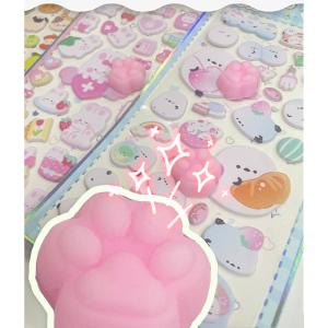 【ぷにぷに肉球】ねこシール シマエナガ 肉球 ...の詳細画像5