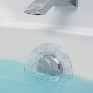PVCバスフロードレンカバーオーバーオーバーフロー防止バスタットトレストッパーは浴槽用の余分なインチの水を追加します｜nikoslife