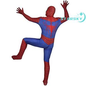 スパイダーマン 全身タイツ 赤 ライクラ 弾力...の詳細画像2