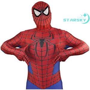 スパイダーマン 全身タイツ 赤 ライクラ 弾力...の詳細画像5