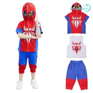 子供服 スパイダーマン 夏服 短袖 男の子 女...の詳細画像1