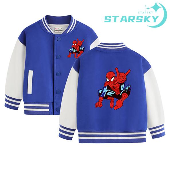 スパイダーマン　ジャケット　子供服 キッズ　野球服　パーカー　純棉　可愛い　男の子　春秋冬　 運動服...