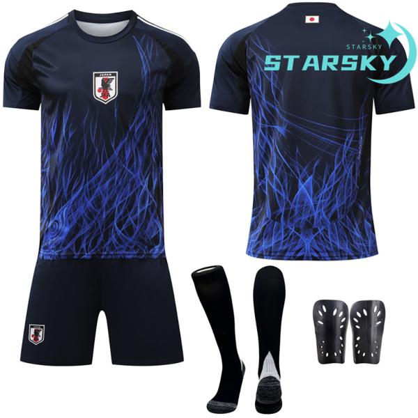 サッカー ユニフォーム上下セット 短袖日本チームユニフォーム2425 ホームサッカーウェア 大人 子...