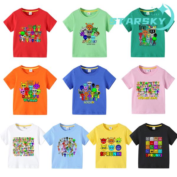 Sprunki　スプランキー　キッズ　Tシャツ　短袖 ショットパンツ　子供服　男の子　女の子　可愛い...