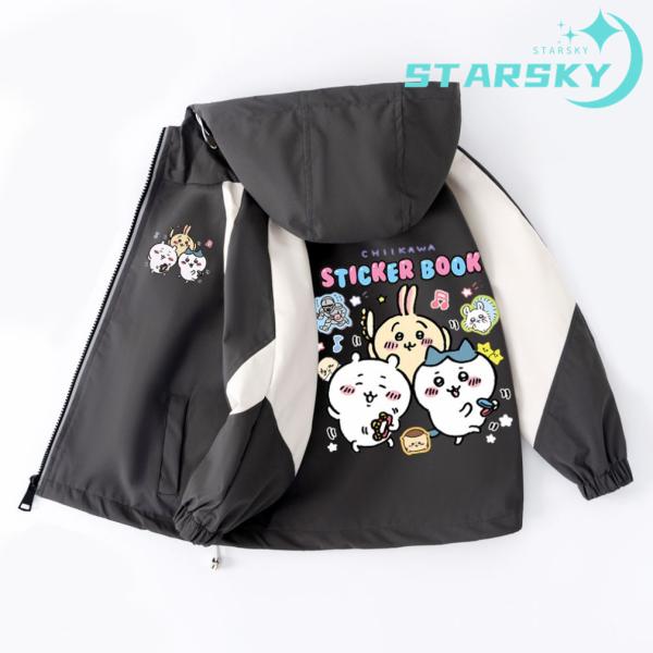 ちいかわ うさぎ ハチワレ　ジャケット　子供服 キッズ　可愛い　女の子　春秋冬　防風 運動服　長袖　...