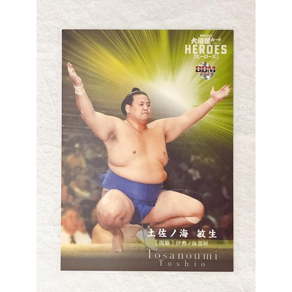 ☆ BBM2021 大相撲カード レジェンド HEROES レギュラーカード 関脇 28 土佐ノ海敏...