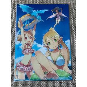 ソードアートオンライン　ミュージックコレクションクリアファイル　特典　abec ☆ ソードアートオンライン abec クリアファイル 1枚 キリト サチ