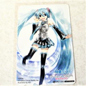 非売品・未使用・テレホンカード初音ミク50度数SEGA/セガテレカ・フィルムに入れて長期保管品