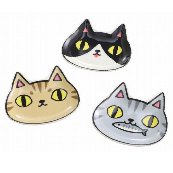 猫３兄弟 となりの3兄弟 小皿 3枚セット ネコ柄