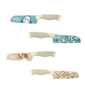 mofusand カラー包丁 三徳包丁 もふさんど モフサンド 猫柄 サメにゃん えびにゃん