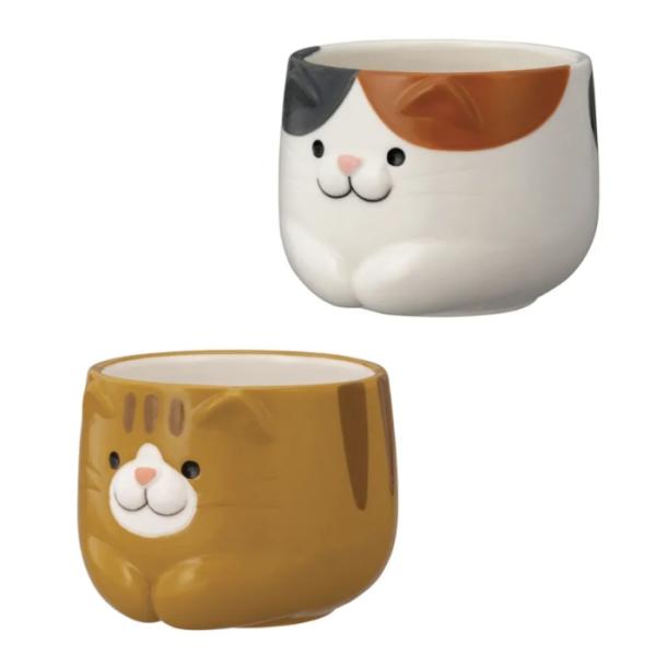 猫 湯呑み みけ とら 三毛猫 チャトラ 茶トラ 猫柄 ちゃとら