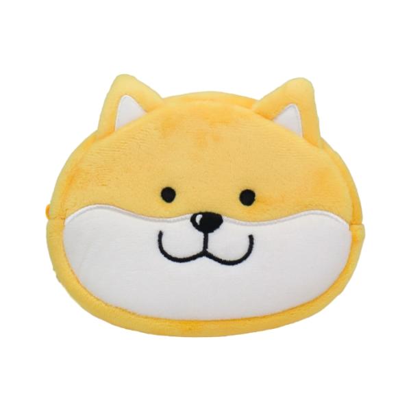 しばんばん フェイスポーチ 柴犬 化粧ポーチ 犬柄 小物入 茶柴 SHIBANBAN