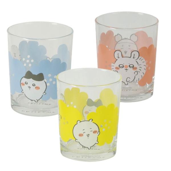 ちいかわ ガラスタンブラー ハッピーブロッサム モモンガ ハチワレ うさぎ 古本屋 コップ CHII...