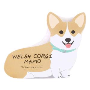 ウェルシュコーギー・アニマルダイカットメモ（メモ帳