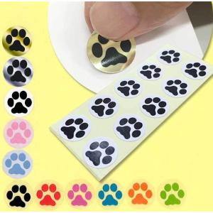 オリジナル 肉球ミニシール（１０枚３シート）足跡