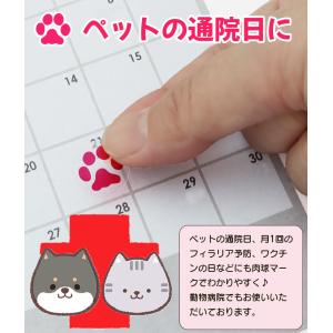 当店オリジナル 肉球ミニシール(10枚3シート...の詳細画像2