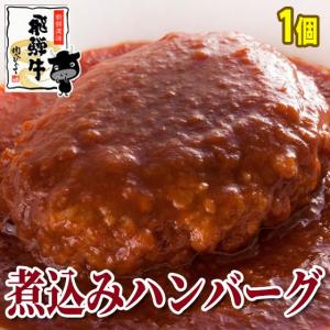 バンバーグ 飛騨牛 煮込み ハンバーグ 1個 240g 固形(120g) ソース(120g) 冷凍 デミグラス風ソース レトルト 黒毛和牛 お取り寄せ グルメ 爆買