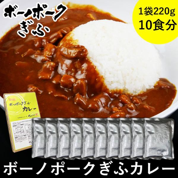 レトルトカレー 肉 豚肉 ボーノポークぎふ カレー 10個 簡便 非常食 お取り寄せ グルメ 備蓄 ...