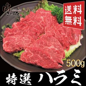 牛 特選ハラミ 500g  牛肉 BBQ バーベキュー 焼肉 大容量 送料無料｜nikunokinoshita