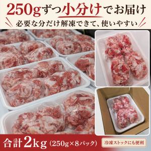 国産豚肉 切り落とし 2kg(250g×8パッ...の詳細画像2