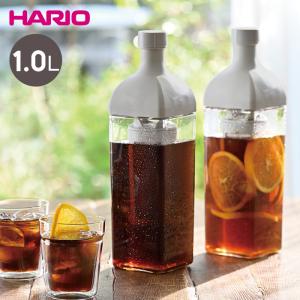 HARIO ハリオ カークコーヒーボトル 1.0L 大容量 水出しコーヒー アイスコーヒー 冷水筒 フィルター 日本製 ポット ボトル ピッチャー かわいい おしゃれ｜nikurasu