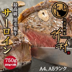 サーロインステーキ 750g 黒毛和牛 牛肉 肉 お歳暮 贈答｜nikutakemura