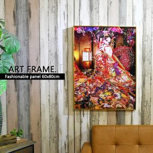 アートパネル 60×120 水晶絵 KH1074 世界地図 ワールド 壁掛けパネル