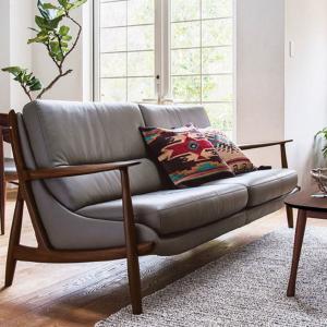 カリモク　2人掛け本革ソファ カリモク家具（KARIMOKU FURNITURE） カリモク 2人掛椅子ロング ZW9002