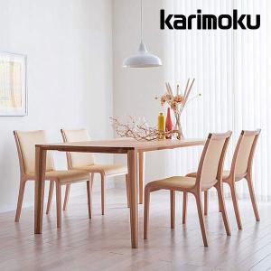 カリモク家具 CW3605 E K H Y Q A 食堂椅子 肘なし オーク材 合成皮革