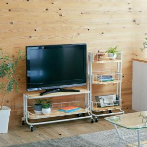 テレビボード TV ラック 収納 棚 TVボード テレビ代 32V カゴ付