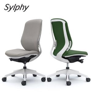 Sylphy シルフィー ハイバック ホワイトボディ 背クッション（プレーン）タイプ アームレス 樹脂脚 C637XW オフィスチェア オカムラ okamura
