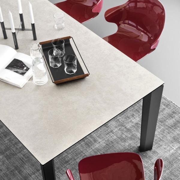 カリガリス DELTA デルタ CS4097-R160 伸長式ダイニングテーブル セラミック天板 伸...