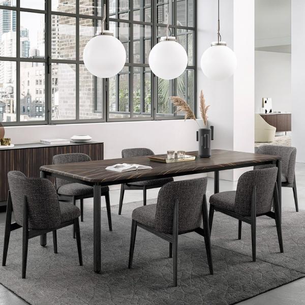 カリガリス 伸長式ダイニングテーブル SPIGA スピガ CS4126-R200 ヘリンボーン天板 ...