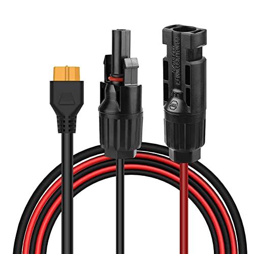 ソーラーコネクタる to XT60 ポート ソーラーパネル 変換アダプター 充電ケーブルを 対応 M...