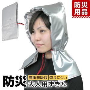 防災グッズ 防災用品 防災頭巾 防災ずきん 防災 大人用 男性用 女性用 中学生 高校生 メンズ レディース 非常用 避難訓練 新学期 難燃生地 シルバー BO-3979