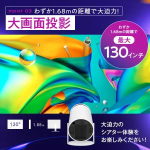 プロジェクター 軽量 本体 家庭用 天井投影 ...の詳細画像5