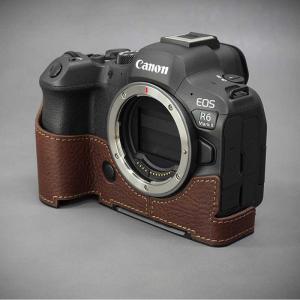 カメラケース Lims リムズ Canon EOS R6 Mark II 専用 イタリアンレザー ケース Brown メタルプレート 本革 牛革 おしゃれ LIM'S CN-EOSR62BR 日本正規販売店｜nineselect